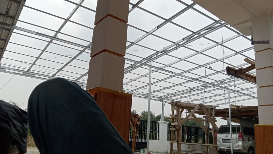 Dokumentasi hasil pekerjaan baja ringan